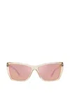 Isabel Marant Eyewear 197/s Rectangular-frame Sunglasses In Blue