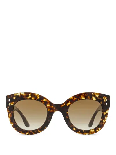 Isabel Marant Eyewear 73/s Round-frame Sunglasses In Brown