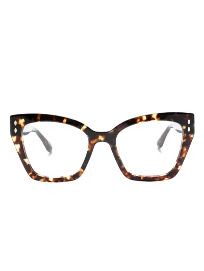 Isabel Marant Eyewear Sonnenbrille Im Butterfly-design In Braun