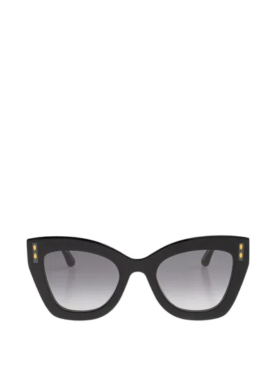 Isabel Marant Eyewear Cat-eye Studded Sunglasses In Black
