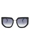 Isabel Marant Eyewear Geometric-frame Sunglasses In Black