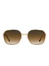 Isabel Marant Eyewear Geometric-frame Sunglasses In Brown