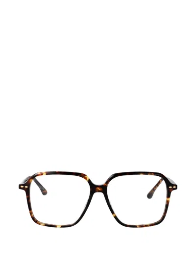 Isabel Marant Eyewear Geometric Glasses In Brown