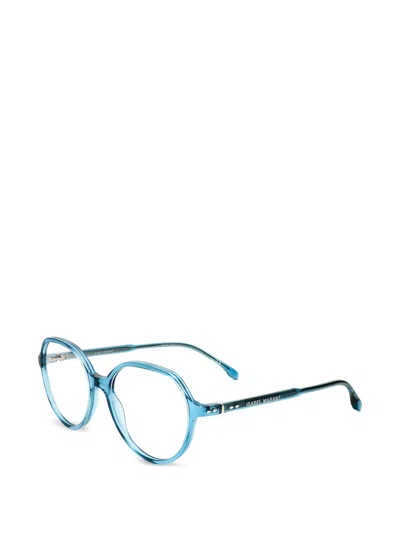 Isabel Marant Eyewear Geometric-frame Glasses In Blue