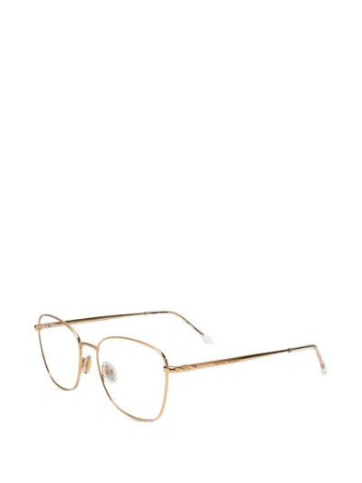 Isabel Marant Eyewear Geometric-frame Glasses In Gold