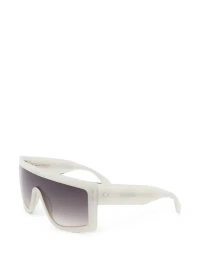 Isabel Marant Eyewear Geometric-frame Sunglasses In 화이트