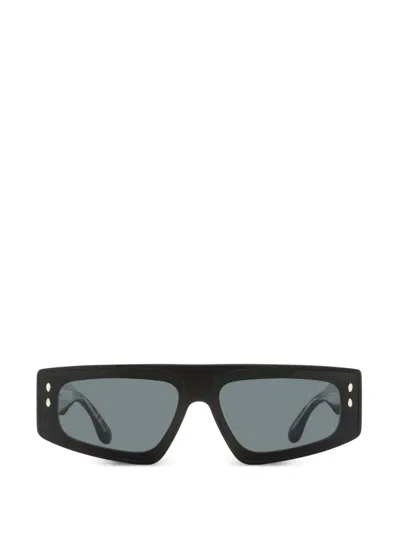 Isabel Marant Eyewear Geometric-frame Sunglasses In Black