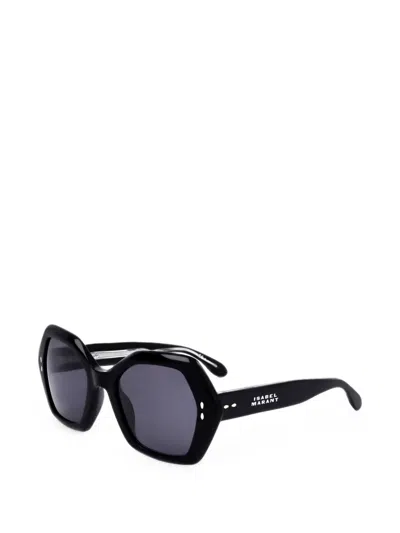Isabel Marant Eyewear Geometric-frame Sunglasses In Black