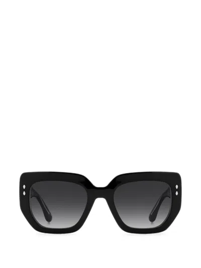 Isabel Marant Eyewear Geometric-frame Sunglasses In Black