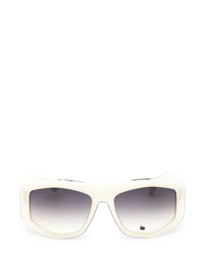 Isabel Marant Eyewear Geometric-frame Sunglasses In Neutrals