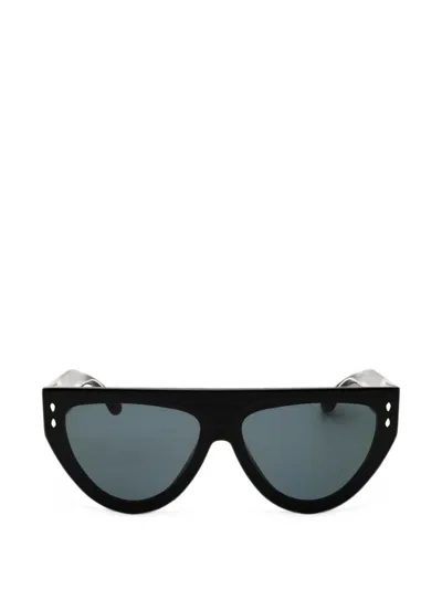 Isabel Marant Eyewear Geometric-frame Sunglasses In Schwarz