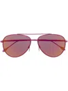 Isabel Marant Eyewear Mirrored Pilot-frame Sunglasses In Pink