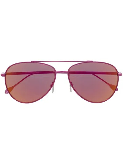 Isabel Marant Eyewear Mirrored Pilot-frame Sunglasses In Pink