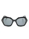 Isabel Marant Eyewear Geometric-frame Tinted Sunglasses In 黑色