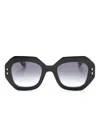 Isabel Marant Eyewear Lily Geometric-frame Sunglasses In Schwarz