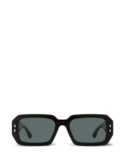Isabel Marant Eyewear Lizzy Rectangle-frame Sunglasses In Black