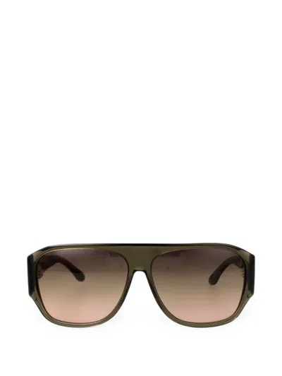 Isabel Marant Eyewear Mikala Geometric-frame Sunglasses In Brown