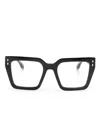 Isabel Marant Eyewear Oversize-frame Glasses In Schwarz