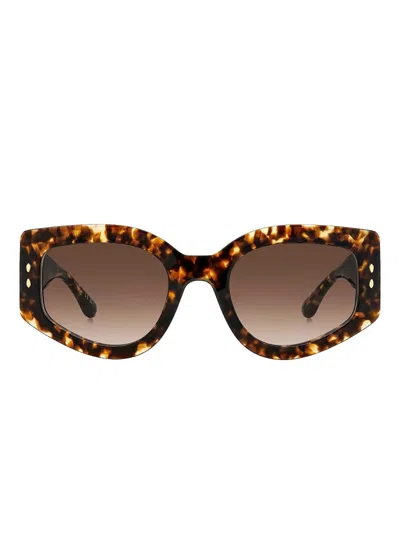 Isabel Marant Eyewear Oversize-frame Sunglasses In 褐色