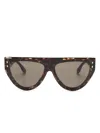 Isabel Marant Eyewear Oversize-frame Sunglasses In Braun