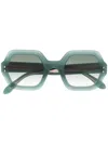 Isabel Marant Eyewear Polished Oversize-frame Sunglasses In Green