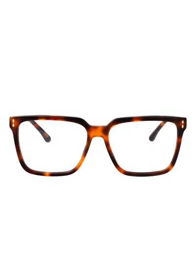 Isabel Marant Eyewear Rectangle-frame Glasses In Orange