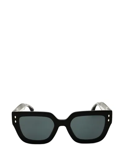 Isabel Marant Eyewear Rectangle-frame Sunglasses In Black