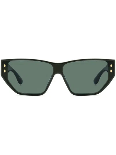 Isabel Marant Eyewear Rectangular-frame Sunglasses In Green