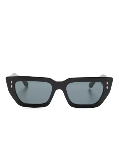 Isabel Marant Eyewear Rivet-detail Cat-eye Sunglasses In Black