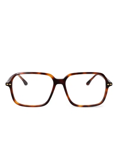 Isabel Marant Eyewear Brille Mit Eckigem Gestell In Brown