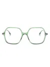 Isabel Marant Eyewear Square-frame Glasses In Green