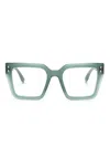 Isabel Marant Eyewear Square-frame Glasses In Green