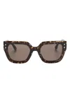 Isabel Marant Eyewear Square-frame Sunglasses In Braun