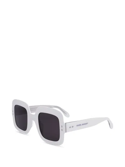 Isabel Marant Eyewear Square-frame Sunglasses In 화이트