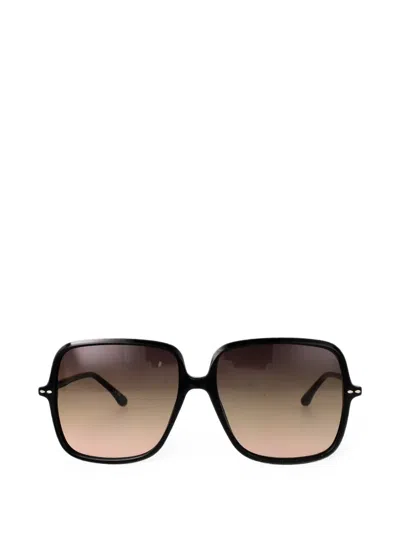 Isabel Marant Eyewear Square-frame Sunglasses In 黑色