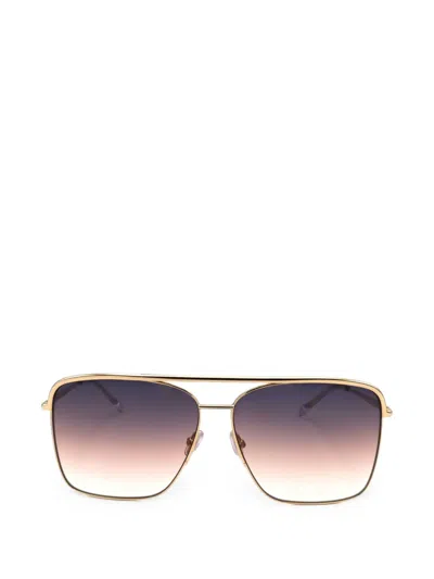 Isabel Marant Eyewear Square-frame Sunglasses In Gold