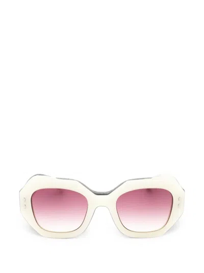 Isabel Marant Eyewear Square-frame Sunglasses In White