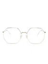 Isabel Marant Eyewear Stainless-steel Geometric-frame Glasses In Gold