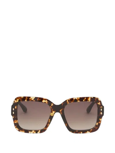 Isabel Marant Eyewear Sundy Tortoiseshell-effect Square-frame Sunglasses In Brown