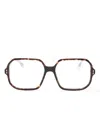 Isabel Marant Eyewear Tortoiseshell Oversize-frame Glasses In Braun