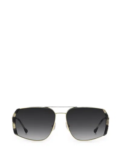 Isabel Marant Eyewear Willo Geometric-frame Sunglasses In Gold
