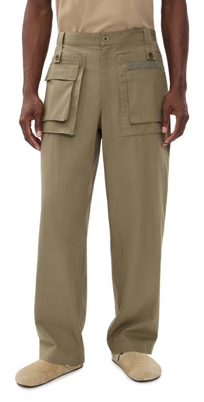 Isabel Marant Ezio Pants Khaki In Brown