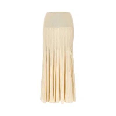 Isabel Marant 'ezra' Crepe Long Skirt In Neutral