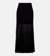 Isabel Marant Ezra Pleated Semi-sheer Crêpe Skirt In Black