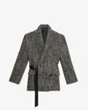 Isabel Marant Double-breasted Coat Featuring Belt Detail In Gray