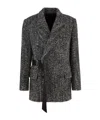 Isabel Marant Double-breasted Coat Featuring Belt Detail In Black