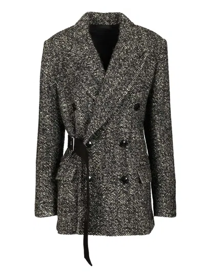 Isabel Marant Ezzia Short Coat In Black