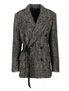 Isabel Marant Ezzia Short Coat In Multi