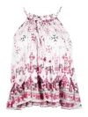 Isabel Marant White Fabino Printed Top In White
