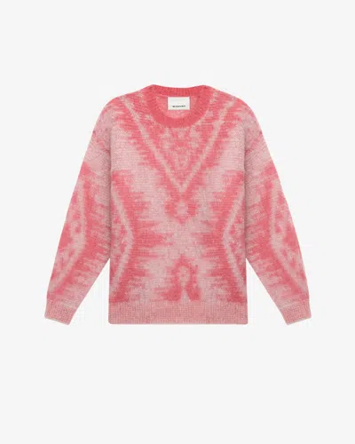 Isabel Marant Fabo Sweater In Pink